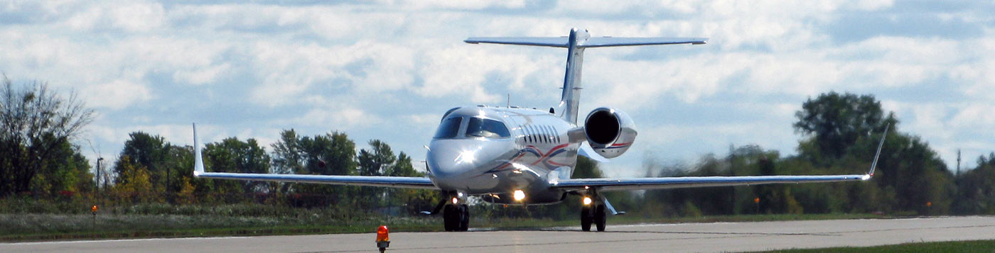 learjet 45 in western wisconsin